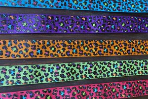 Neon Leopard Collar 4 colors and 3 styles