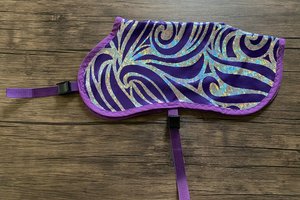 Deep Purple& Silver Swirl - Evaporative Cooling Coat