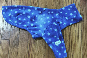 *SALE* Watercolor Stars - dog vest, 2 leg or 4 leg fleece sweater