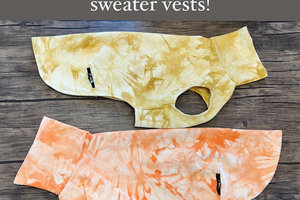 Tie Dye Light Weight Sweaters // Vests for dogs