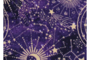 Violet Celestial Fleece dog Pajamas - dog vest, 2 leg or 4 leg fleece sweater