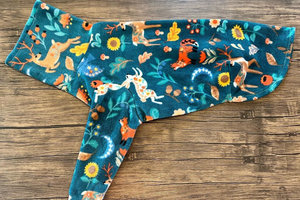 Deer and Bunny Fleece dog Pajamas - dog vest, 2 leg or 4 leg fleece sweater