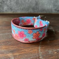 Cherry Blossoms with GLITTER Faux Leather Padding