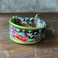 Ready To Ship - Aliens Limited Slip Collar with Leather Padding
