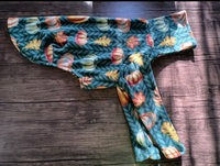 Knit Print Green Gourd - FLEECE Vest // Sweater // 4 leg Pajama 