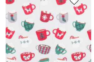 Cocoa Mugs on Fleece Vest, 2 leg, 4 leg - Small, medium, large