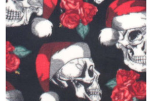 Christmas Skulls Fleece Vest, 2 leg, 4 leg - Small, medium, large