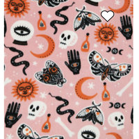 Pink Witchy Fleece Dog Pajama - Vest - 2 leg - 4 leg