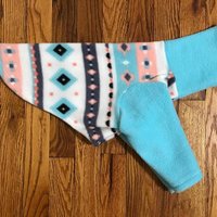 Aztec stripes - Dog Fleece Pajama - Vest - 2 leg - 4 leg