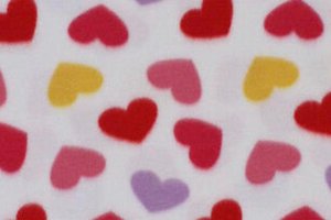 Valentines Hearts fleece dog pajama- Vest, 2 leg 4 leg