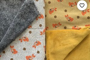 Gold & grey plush fox sweaters for dogs