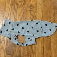 Black Dot Polka- Lightweight Cotton Summer Shirt for dogs - 1-30lbs