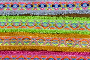 Non Adjustable Neon Tassel Collars