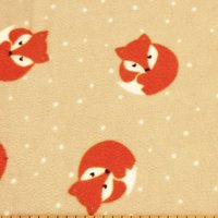 Fox and dots - dog vest, 2 leg or 4 leg fleece sweater