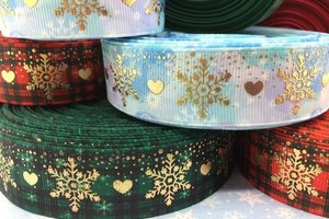 Dog collars on Holiday snowflakes- 2 widths and 3 styles