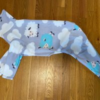 Little Sheep Fleece dog Pajamas - dog vest, 2 leg or 4 leg fleece sweater