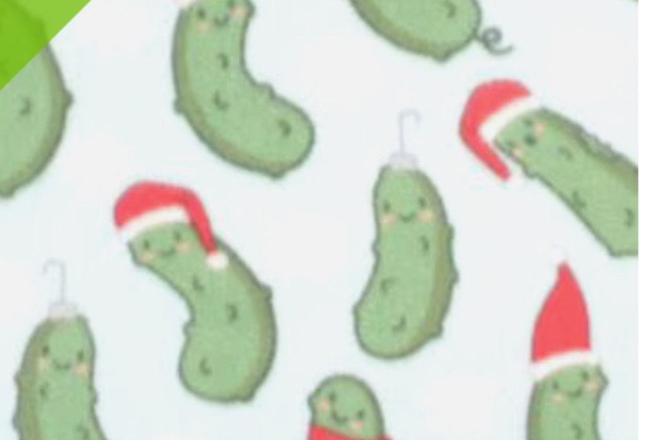 Christmas Pickle Fleece Vest, 2 leg, 4 leg - Small, medium, large