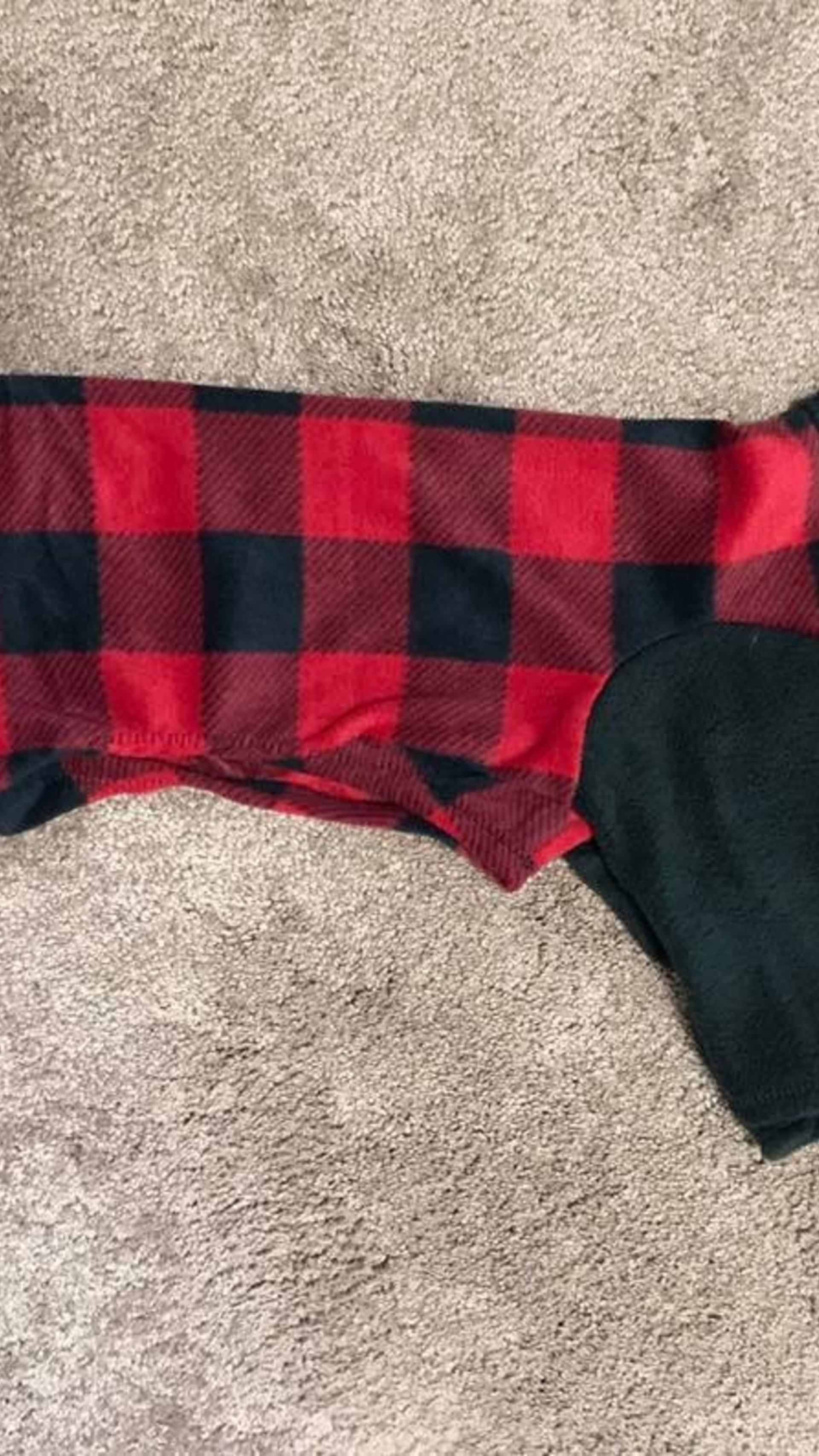Buffalo Plaid Fleece - 2 leg , 4 leg, Vest Dog pajama - Small & Medium dogs