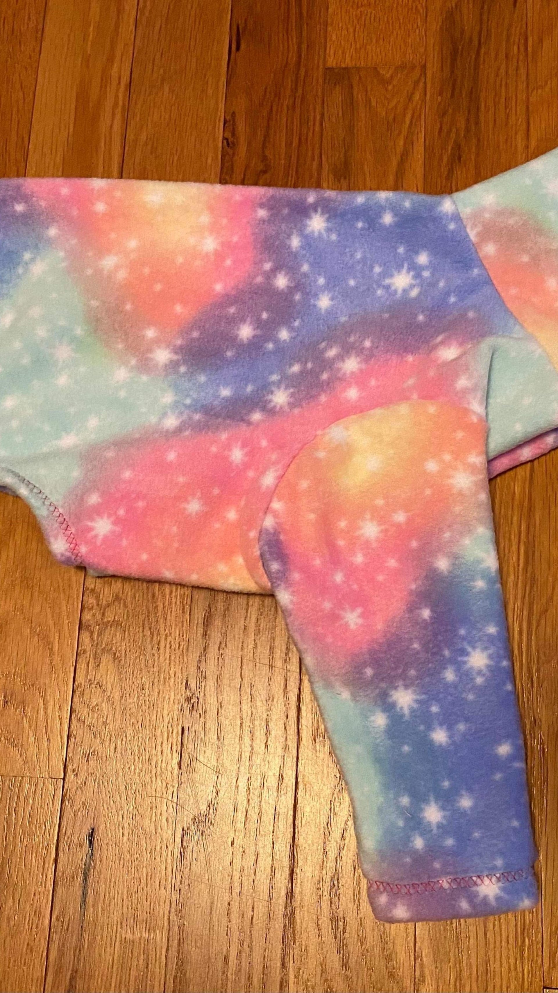 Cotton Candy Galaxy 2 Leg, 4 leg, And Vest Dog Pajama