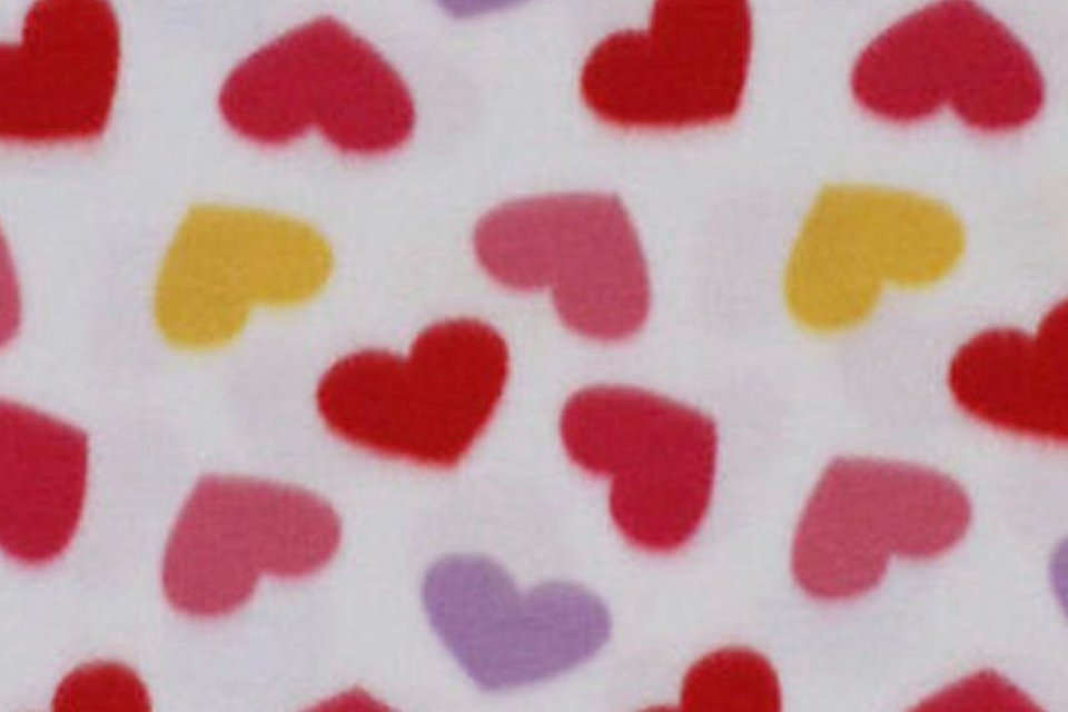 Valentines Hearts fleece dog pajama- Vest, 2 leg 4 leg