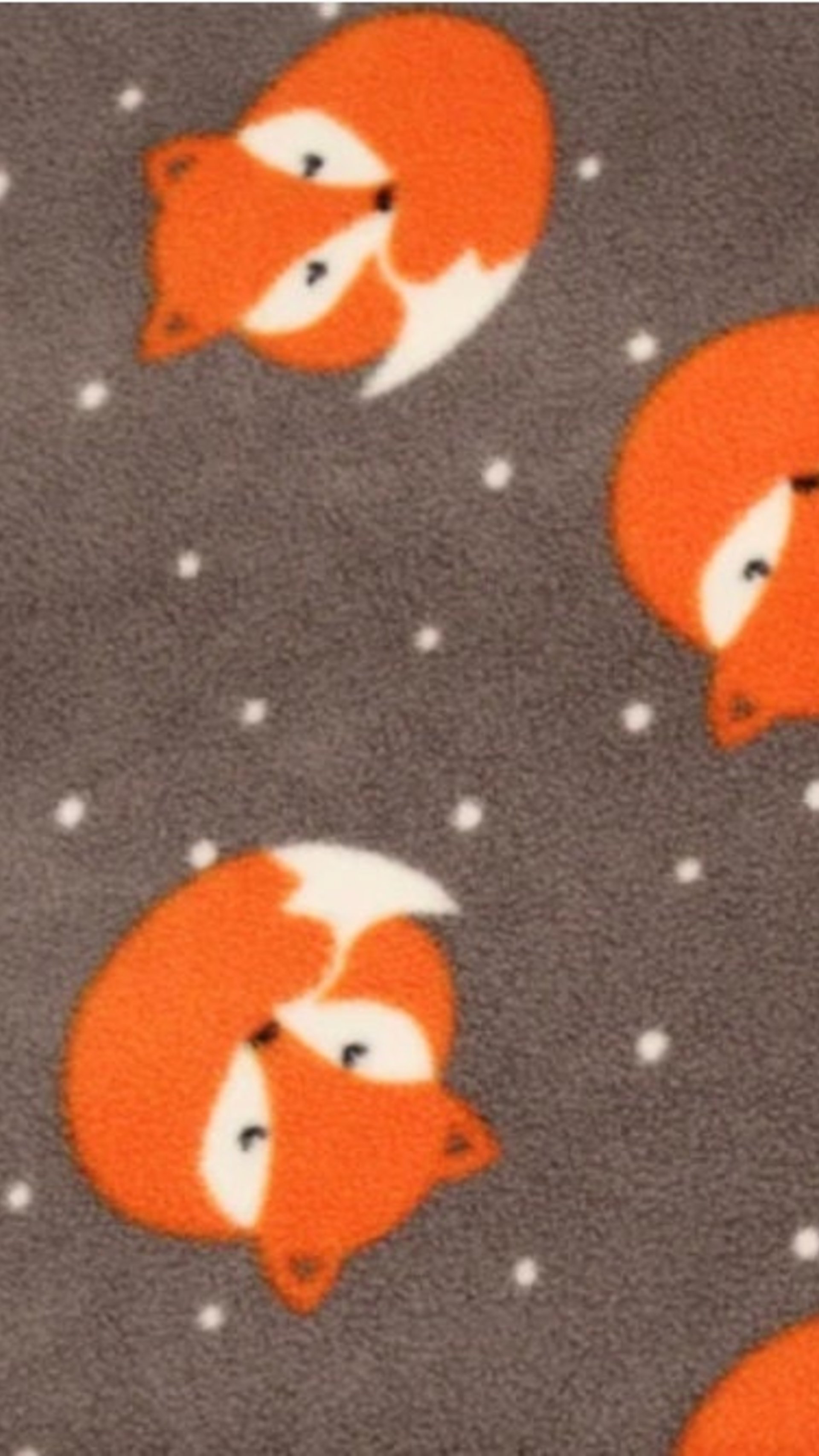 Fox and dots - dog vest, 2 leg or 4 leg fleece sweater