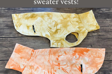 Tie Dye Light Weight Sweaters // Vests for dogs
