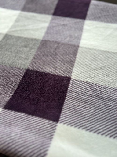 Purple Plaid - Heavy LUX Fleece Vest // Sweater // 4 leg Pajama 