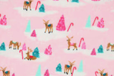 Pink Holiday on Fleece Vest, 2 leg, 4 leg - Small, medium, large