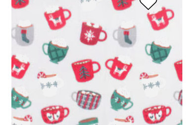 Cocoa Mugs on Fleece Vest, 2 leg, 4 leg - Small, medium, large