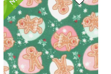 Gingerbread on Fleece Vest, 2 leg, 4 leg - Small, medium, large