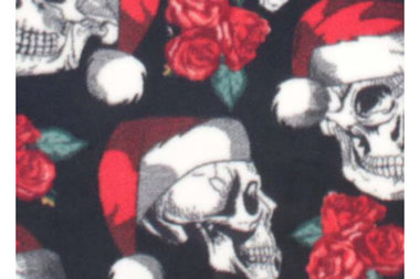 Christmas Skulls Fleece Vest, 2 leg, 4 leg - Small, medium, large