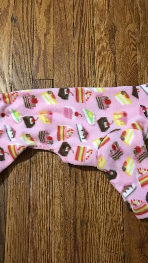 Give them Cake! - Fleece Dog pajama - 2 leg, 4 leg, Vest