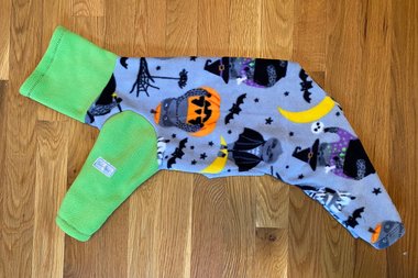 Halloween sloths Fleece Dog Pajama - Vest - 2 leg - 4 leg