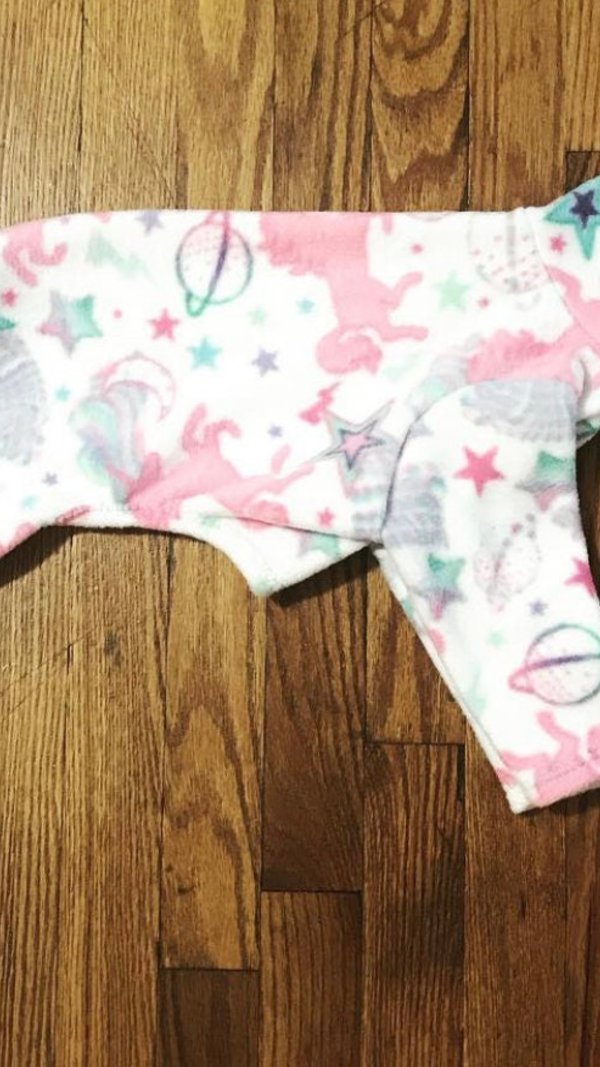 Unicorn Dreams - Fleece Dog pajama - 2 leg, 4 leg, Vest