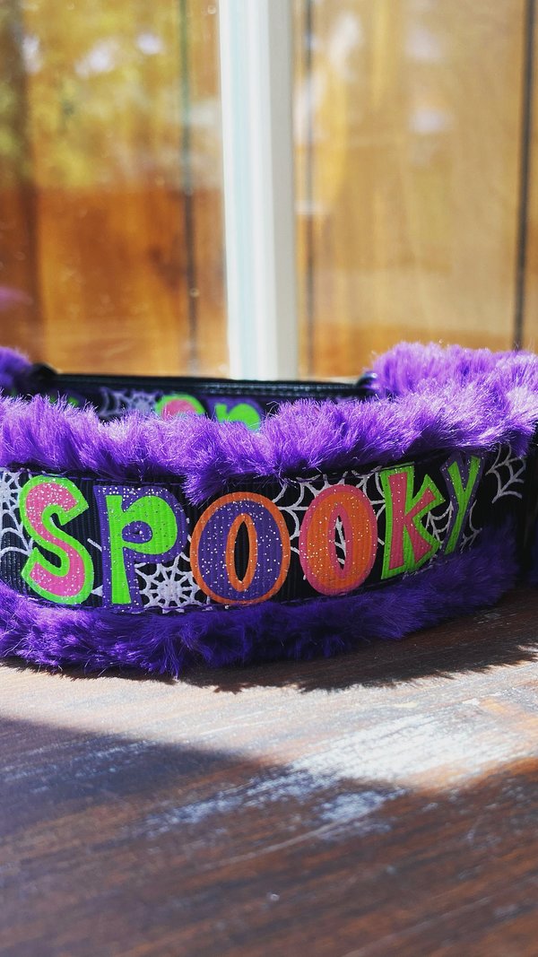Spooooooky collar-  2 widths and 3 styles