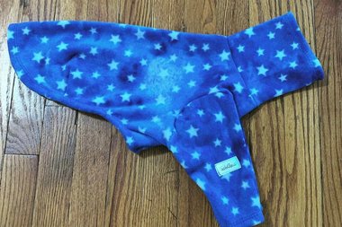 Watercolor Stars - Vest - 2 leg - 4 leg fleece dog pajamas